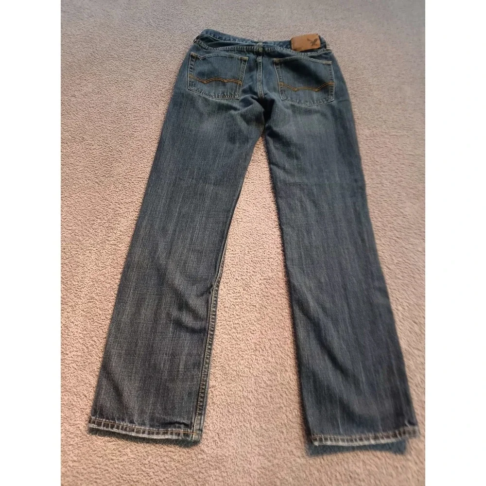 American Eagle Men's Regular‎ Straight Jeans 28x32 Medium Wash Denim